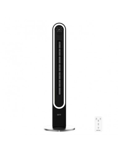 Cecotec EnergySilence 9090 Skyline Smart Light Ventilador de Torre con Luz de 60W, Mando a Distancia
