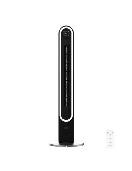 Cecotec EnergySilence 9090 Skyline Smart Light Ventilador de Torre con Luz de 60W, Mando a Distancia