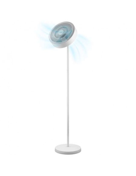 Cecotec EnergySIlence FanLamp Ventilador de Pie con Aro de Luz LED, Aire Reversible, 36W