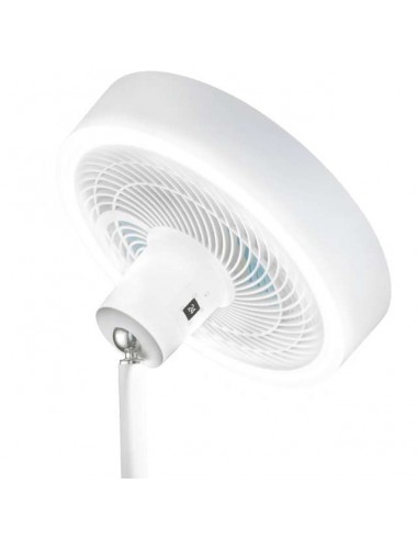 Cecotec EnergySIlence FanLamp Ventilador de Pie con Aro de Luz LED, Aire Reversible, 36W