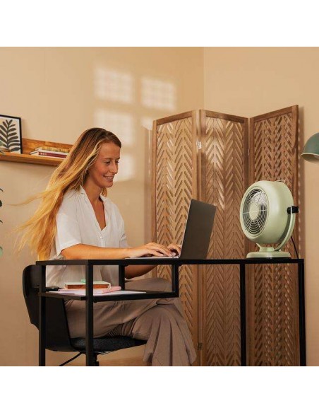 Cecotec EnergySilence 800 RetroDesk Green Ventilador de Sobremesa Retro de 8" y 20W