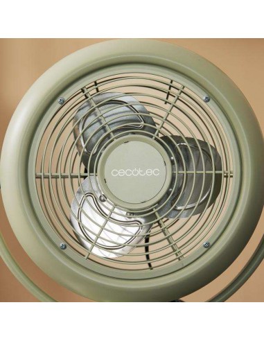 Cecotec EnergySilence 800 RetroDesk Green Ventilador de Sobremesa Retro de 8" y 20W
