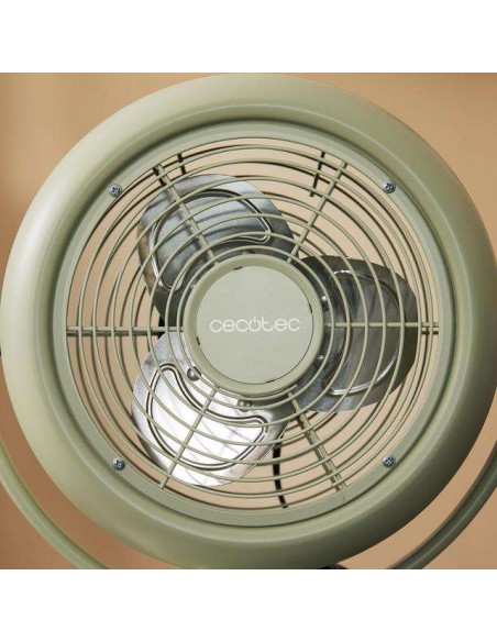 Cecotec EnergySilence 800 RetroDesk Green Ventilador de Sobremesa Retro de 8" y 20W