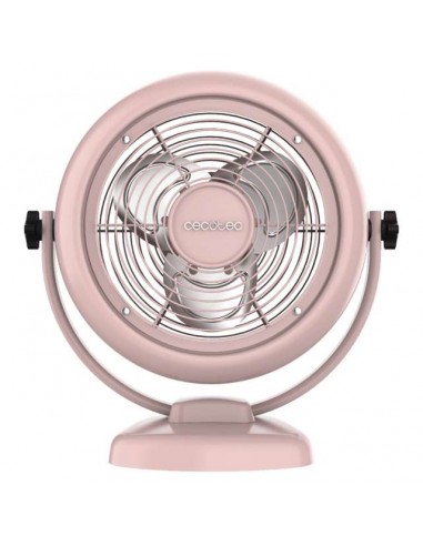 Cecotec EnergySilence 800 RetroDesk Pink Ventilador de Sobremesa Retro de 8" y 20W