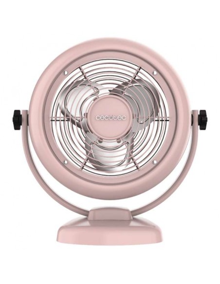 Cecotec EnergySilence 800 RetroDesk Pink Ventilador de Sobremesa Retro de 8" y 20W