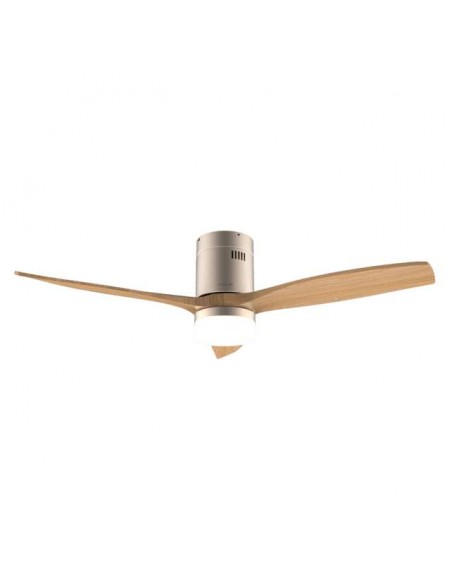 Cecotec EnergySilence Aero 5600 Aqua GoldLightWood Connected Ventilador de Techo de 40W, Mando a Distancia y Wi-Fi