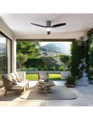 Cecotec EnergySilence Aero 5600 Aqua IronBlack Connected Ventilador de Techo de 40W, Mando a Distancia y Wi-Fi