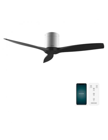 Cecotec EnergySilence Aero 5500 Aqua IronBlack Connected Ventilador de Techo de 40W, Mando a Distancia y Wi-Fi