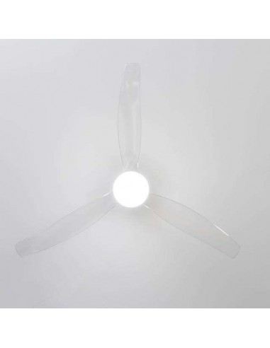 Cecotec EnergySilence Aero 5285 Sun WhiteTransparent Ventilador de Techo de 40W con Luz y Mando a Distancia