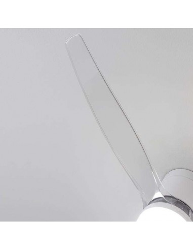 Cecotec EnergySilence Aero 5285 Sun WhiteTransparent Ventilador de Techo de 40W con Luz y Mando a Distancia