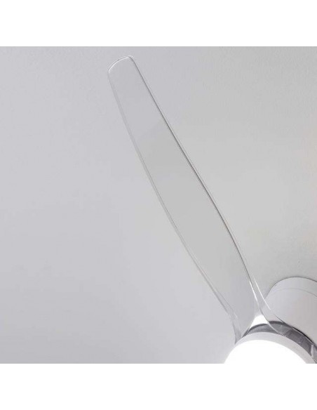 Cecotec EnergySilence Aero 5285 Sun WhiteTransparent Ventilador de Techo de 40W con Luz y Mando a Distancia