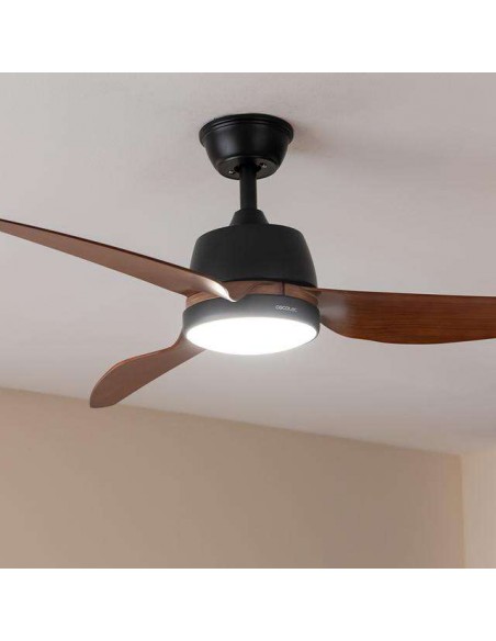 Cecotec EnergySilence Aero 5250 BlackWood Ventilador de Techo de 62W con Luz