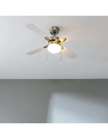 Cecotec EnergySilence Aero 450 GoldWhite Ventilador de Techo de 50W con Luz