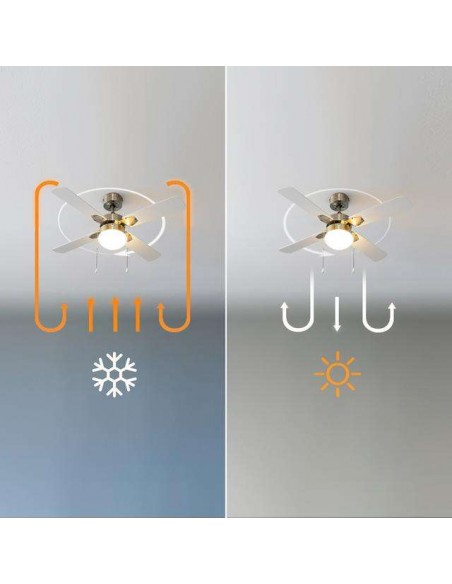 Cecotec EnergySilence Aero 450 GoldWhite Ventilador de Techo de 50W con Luz