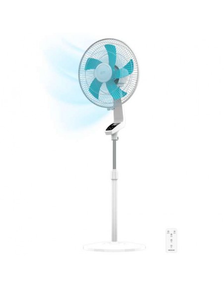 Cecotec EnergySilence 620 Flow Control Ventilador de Pie de 16" y 50W, Mando a Distancia