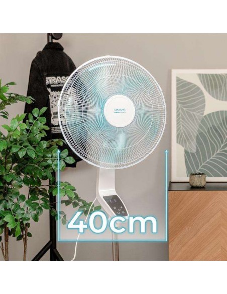 Cecotec EnergySilence 620 Flow Control Ventilador de Pie de 16" y 50W, Mando a Distancia