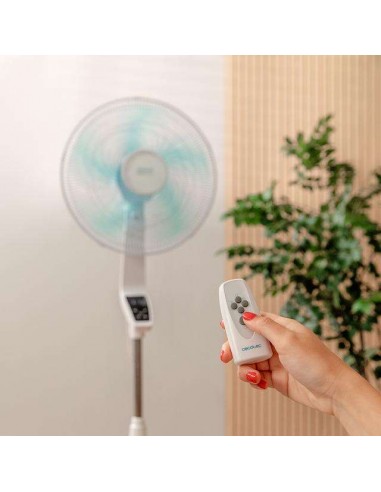 Cecotec EnergySilence 620 Flow Control Ventilador de Pie de 16" y 50W, Mando a Distancia