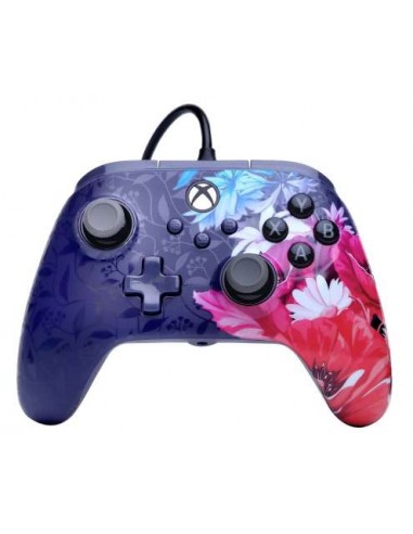 PowerA Mando con Cable para Xbox Series X|S - Night Blossom