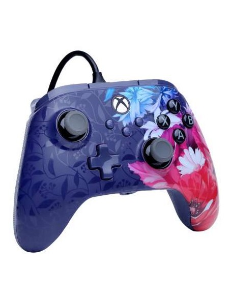 PowerA Mando con Cable para Xbox Series X|S - Night Blossom