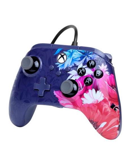 PowerA Mando con Cable para Xbox Series X|S - Night Blossom