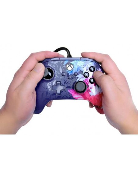 PowerA Mando con Cable para Xbox Series X|S - Night Blossom