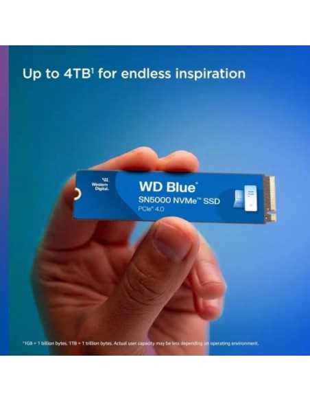 WD Blue SN5000 2TB M.2 SSD NVMe PCIe 4.0 Gen4 Disco Duro