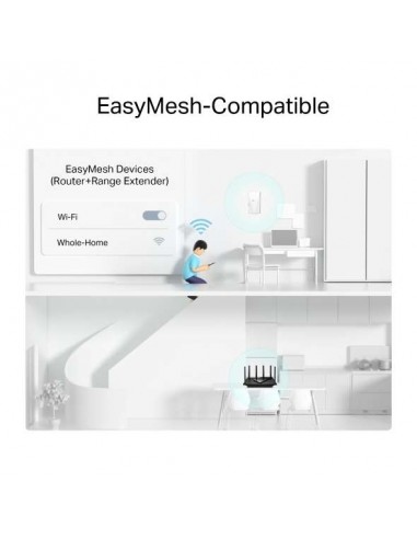 TP-Link RE780X Repetidor Wi-Fi 6 AX3000 con Puerto Gigabit y EasyMesh