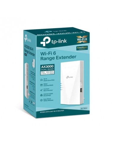 TP-Link RE780X Repetidor Wi-Fi 6 AX3000 con Puerto Gigabit y EasyMesh
