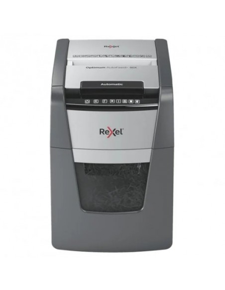 Rexel Optimum AutoFeed 90X Destructora de Papel Automática Corte en Partículas P-4 34L Negra