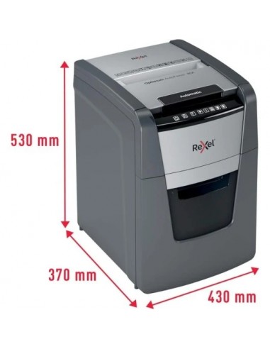 Rexel Optimum AutoFeed 90X Destructora de Papel Automática Corte en Partículas P-4 34L Negra