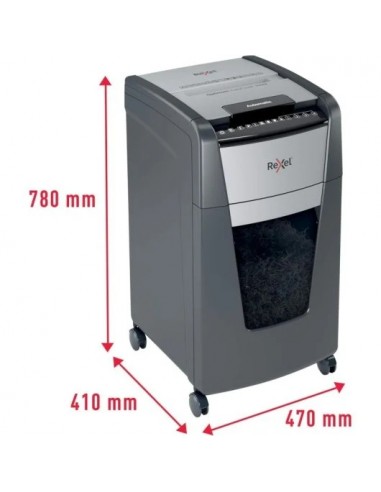 Rexel Optimum Autofeed 300M Destructora de Papel Microcorte P-5 60L Negra