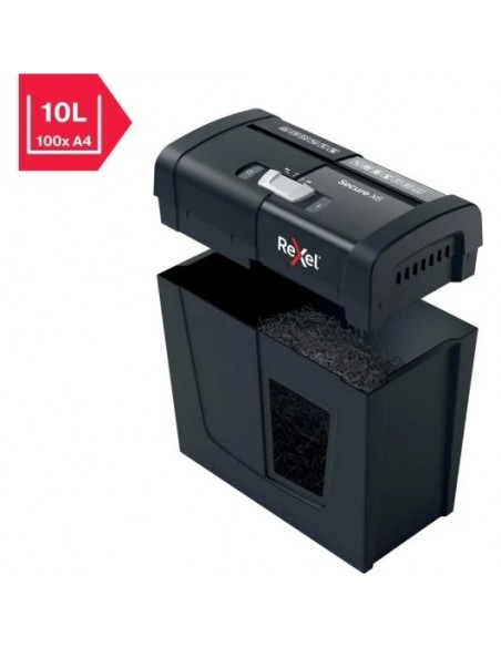 Rexel Secure X6 Destructora de Papel Corte en Partículas P-4 10L Negra