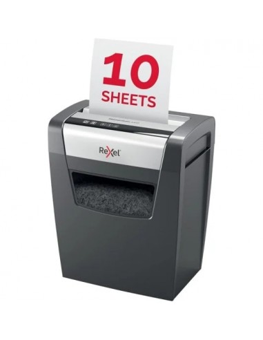 Rexel Momentum X410 Destructora de Papel Corte Confeti P-4 23L Negra