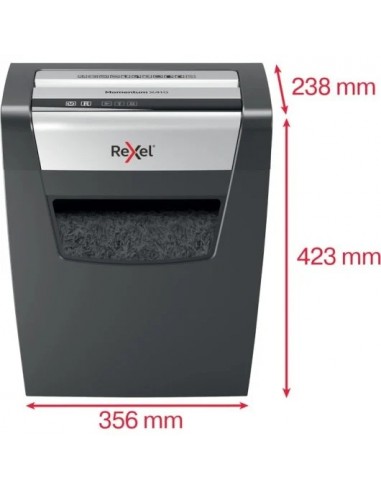 Rexel Momentum X410 Destructora de Papel Corte Confeti P-4 23L Negra