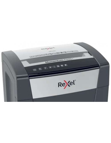 Rexel Momentum P420+ Destructora de Papel Corte en Partículas P-4 30L Negra