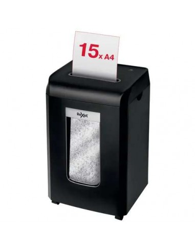 Rexel Promax QS RSX1538 Destructora de Papel Corte en Partículas P-4 38L Negra