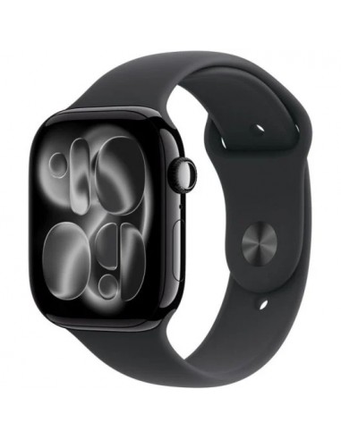 Apple Watch Series 11 GPS 46mm Caja de Aluminio Negro Azabache con Correa Deportiva Negra M/L