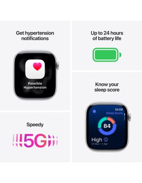 Apple Watch Series 11 GPS + Cellular 46mm Caja de Aluminio Oro Rosa con Correa Deportiva Rosa Rubor M/L