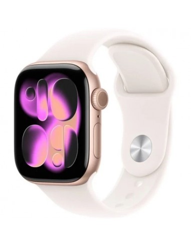 Apple Watch Series 11 GPS 46mm Caja de Aluminio Oro Rosa con Correa Deportiva Rosa Rubor M/L