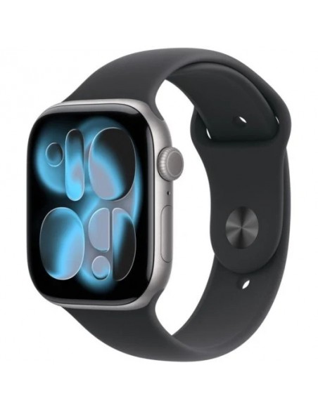 Apple Watch Series 11 GPS 46mm Caja de Aluminio Gris Espacial con Correa Deportiva Negra M/L