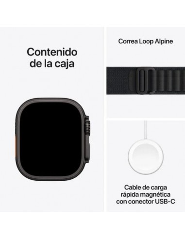 Apple Watch Ultra 3 GPS + Cellular 49mm Caja de Titanio Negra con Correa Loop Alpine Negra M