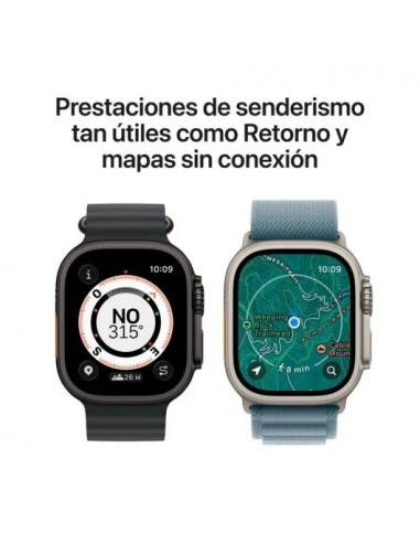 Apple Watch Ultra 3 GPS + Cellular 49mm Caja de Titanio Negro con Correa Loop Trail Negro/Carbón M/L