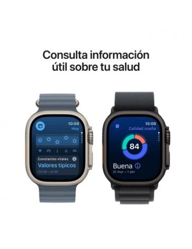 Apple Watch Ultra 3 GPS + Cellular 49mm Caja de Titanio Negro con Correa Loop Trail Negro/Carbón M/L