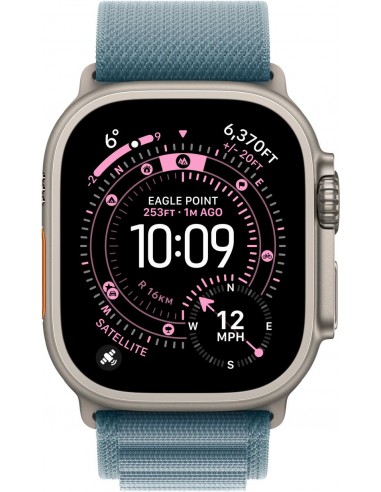 Apple Watch Ultra 3 GPS + Cellular 49mm Caja de Titanio Natural con Correa Loop Alpine Azul Claro M