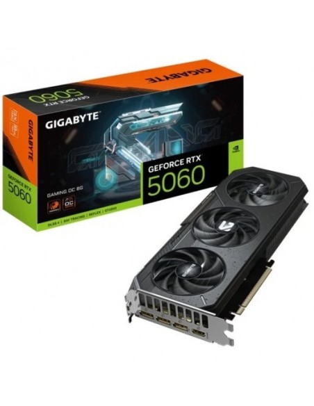 Gigabyte GeForce RTX 5060 GAMING OC 8GB GDDR7 Reflex 2 RTX AI DLSS4 Tarjeta Gráfica