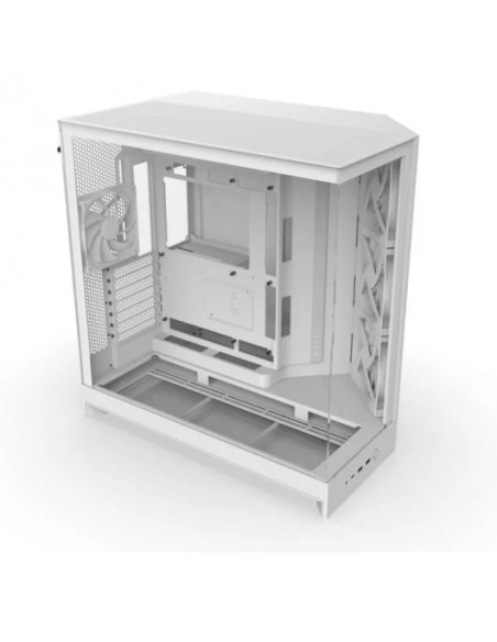 NZXT H9 Flow Caja ATX/EATX Malla y Vidrio Templado Blanca