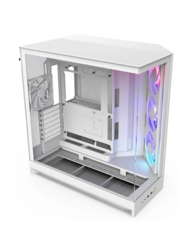 NZXT H9 Flow RGB Caja ATX/EATX Malla y Vidrio Templado Blanca