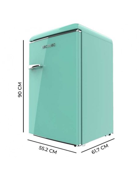 Cecotec Bolero CoolMarket TT Origin 110 Green E Mini frigorífico Retro 110L
