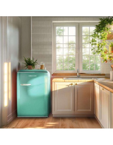 Cecotec Bolero CoolMarket TT Origin 110 Green E Mini frigorífico Retro 110L
