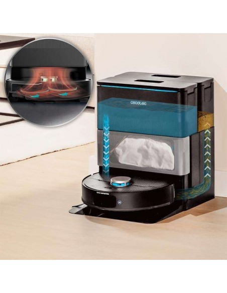 Cecotec Conga X70 Robot Aspirador con Base Autovaciado con Motor de Succión 15000Pa